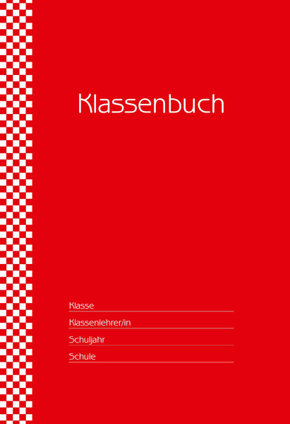 Klassenbuch 'Standard' Umschlagfarbe: rot