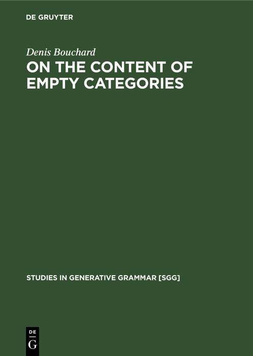 On the Content of Empty Categories