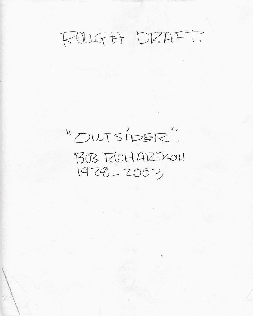 'Outsider' Rough Draft
