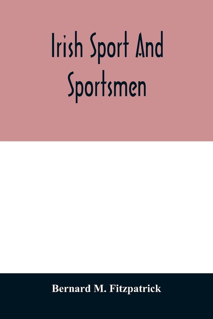 Irish sport and sportsmen