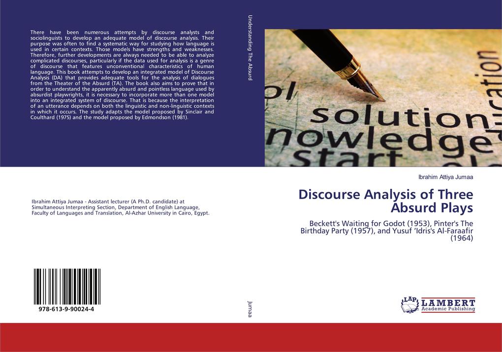 Discourse Analysis of Three Absurd Plays