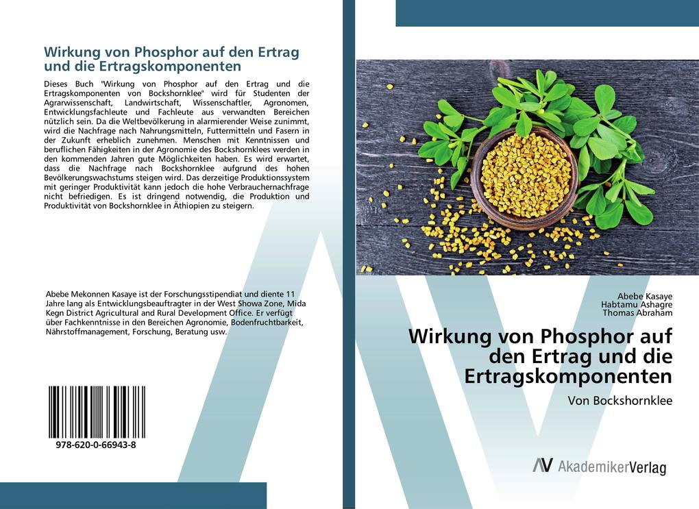 Wirkung von Phosphor auf den Ertrag und die Ertragskomponenten