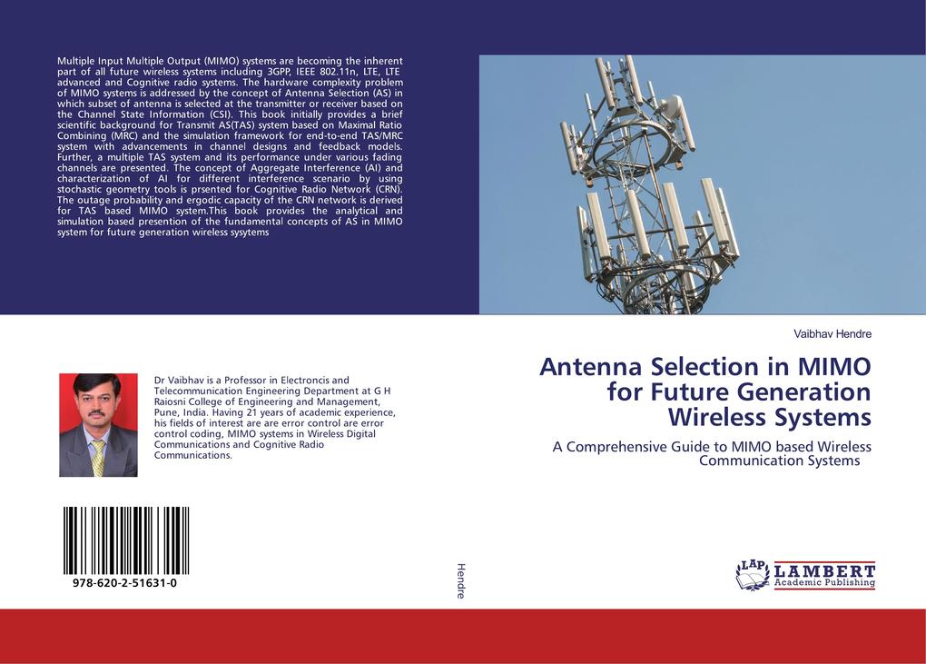 Antenna Selection in MIMO for Future Generation Wireless Systems