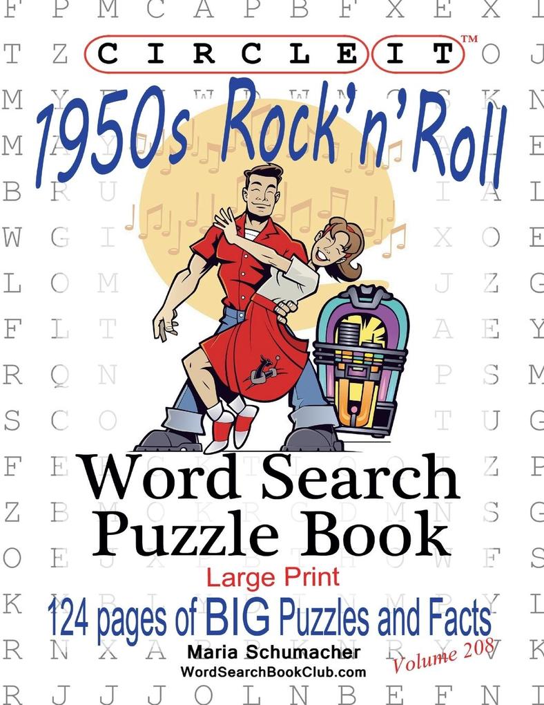 Circle It 1950s Rock‘n‘Roll Word Search Puzzle Book