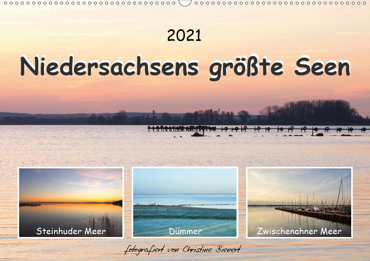 Niedersachsens größte Seen (Wandkalender 2021 DIN A2 quer ...