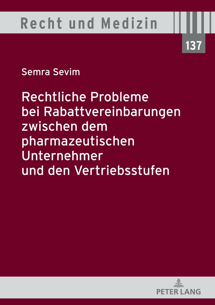 Rechtliche Probleme bei Rabattvereinbarungen zwischen dem pharmazeutischen Unternehmer und den Vertriebsstufen