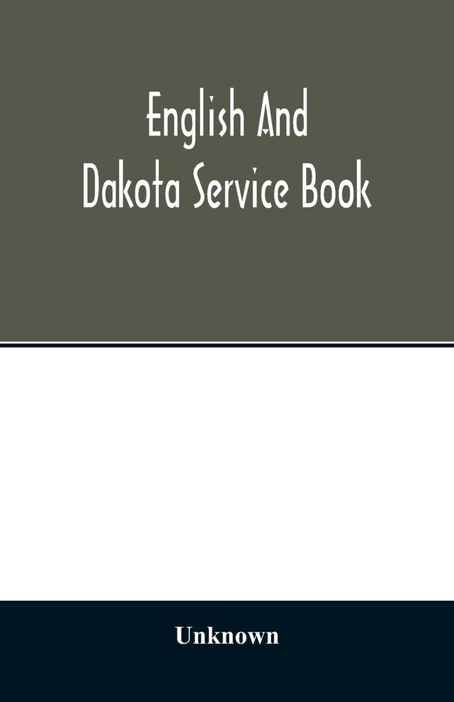 English and Dakota service book