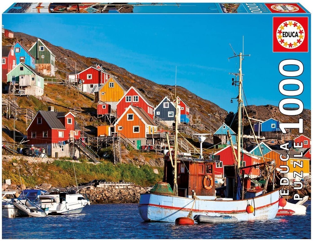 Image of Educa - Skandinavische Häuser 1000 Teile Puzzle