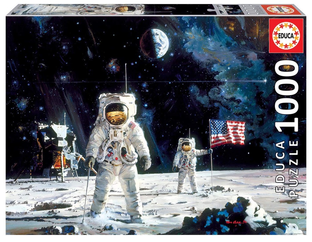 Image of Educa Puzzle. First men on the moon 1000 Teile