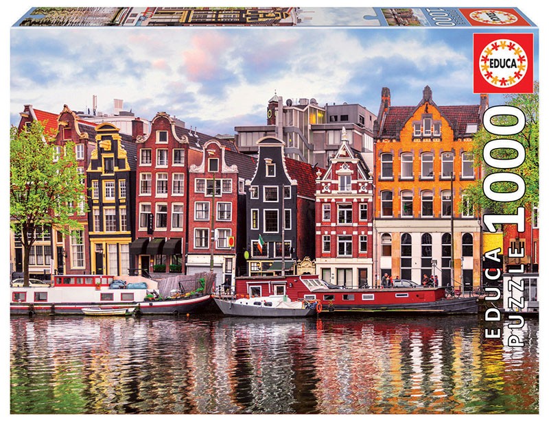Image of Educa - Grachtenhäuser 1000 Teile Puzzle