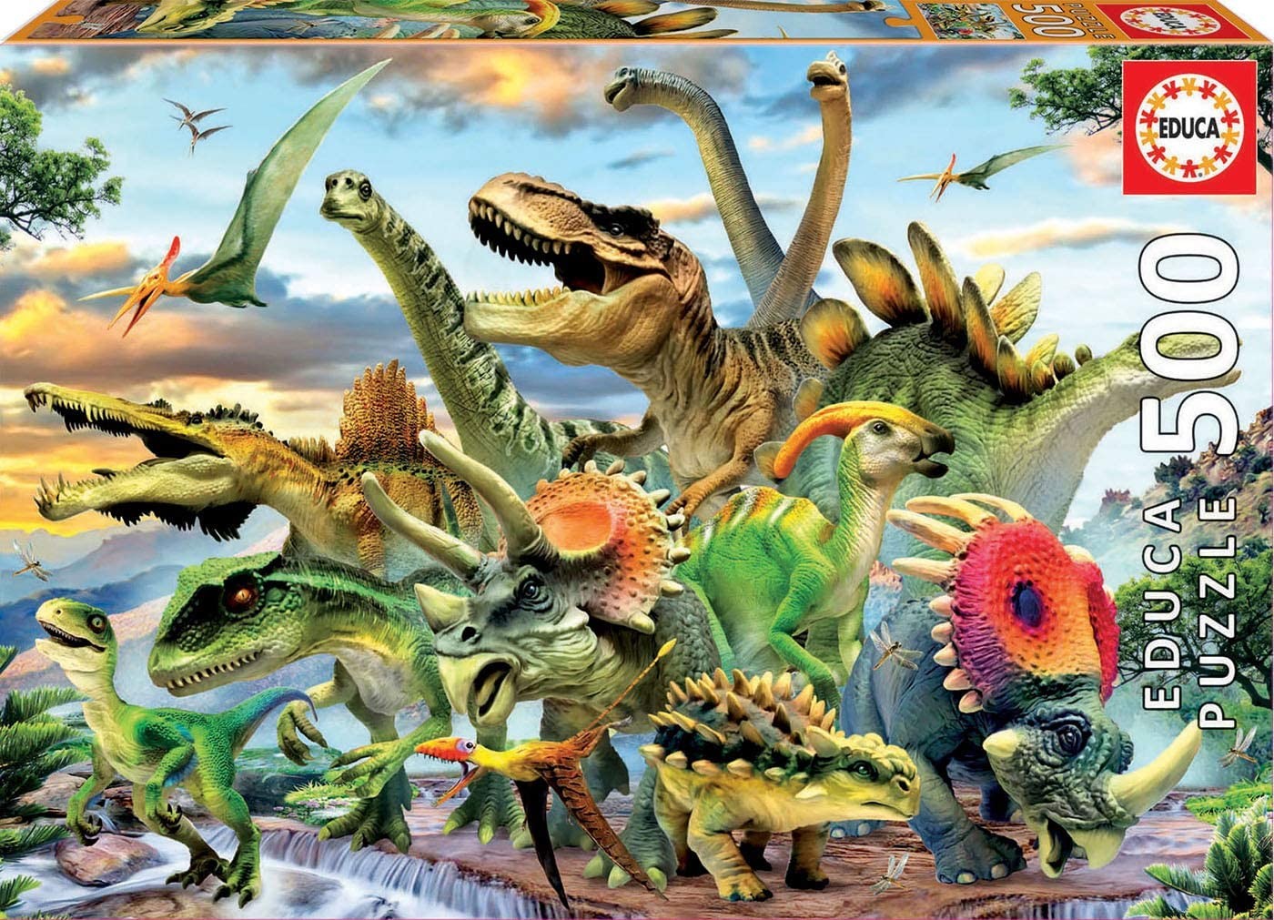 Image of Educa Puzzle. Dinosaurs 500 Teile