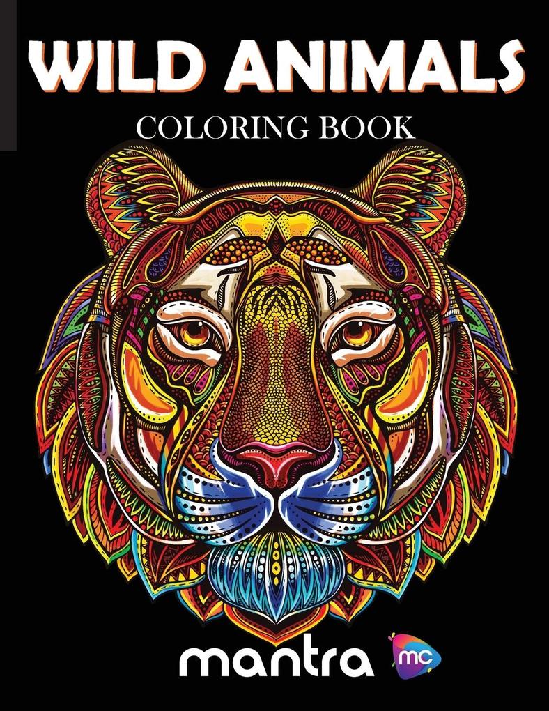 Wild Animals Coloring Book