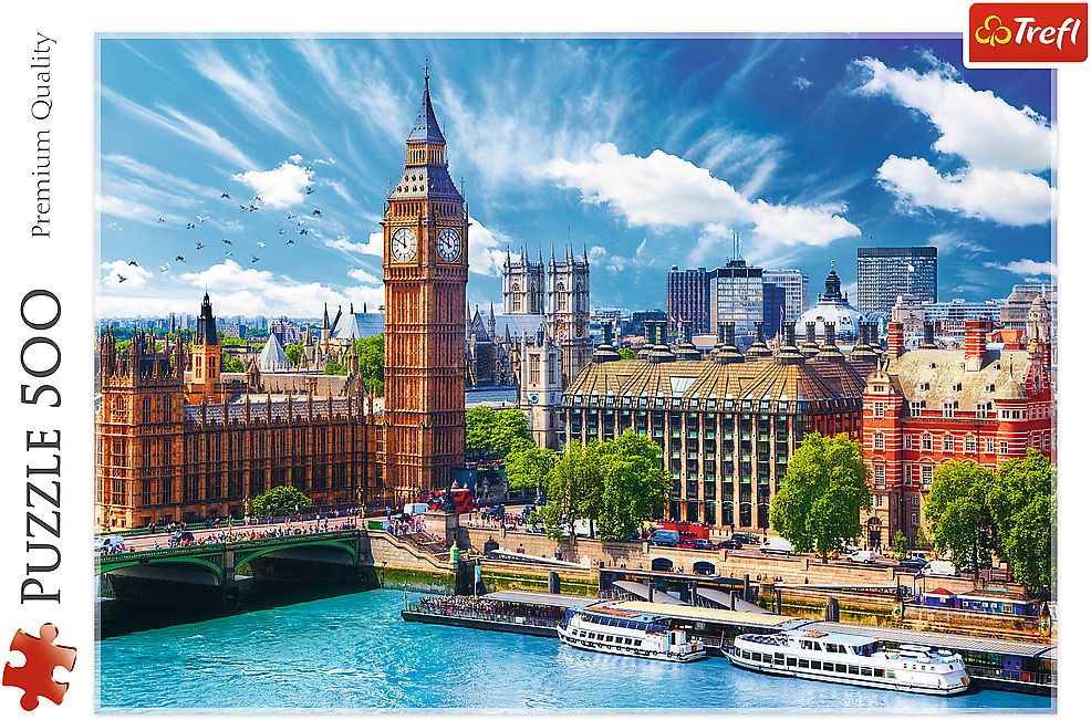 Trefl - Puzzle - Sonniger Tag in London 500 Teile