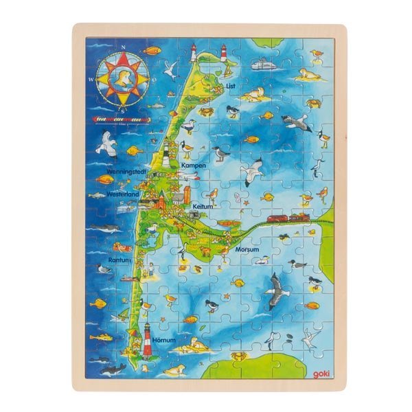 Einlegepuzzle Sylt (Holzpuzzle)