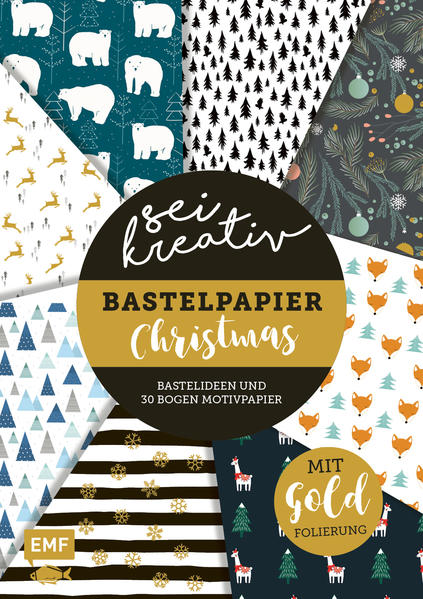 Image of Sei kreativ! - Bastelpapier Christmas - Bastelideen und 30 Bogen Motivpapier in 2 Stärken (120 g/qm 250 g/qm)