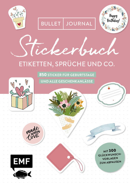 Image of Bullet Journal - Stickerbuch - Etiketten Sprüche und Co.