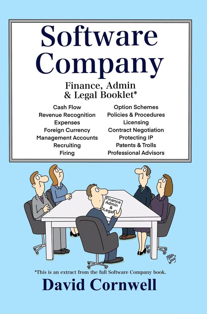 Software Company: Finance Admin & Legal Booklet