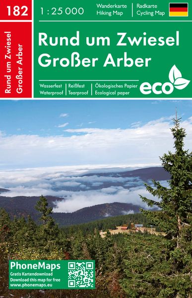 Rund um Zwiesel Großer Arber Wander - Radkarte 1 : 25 000