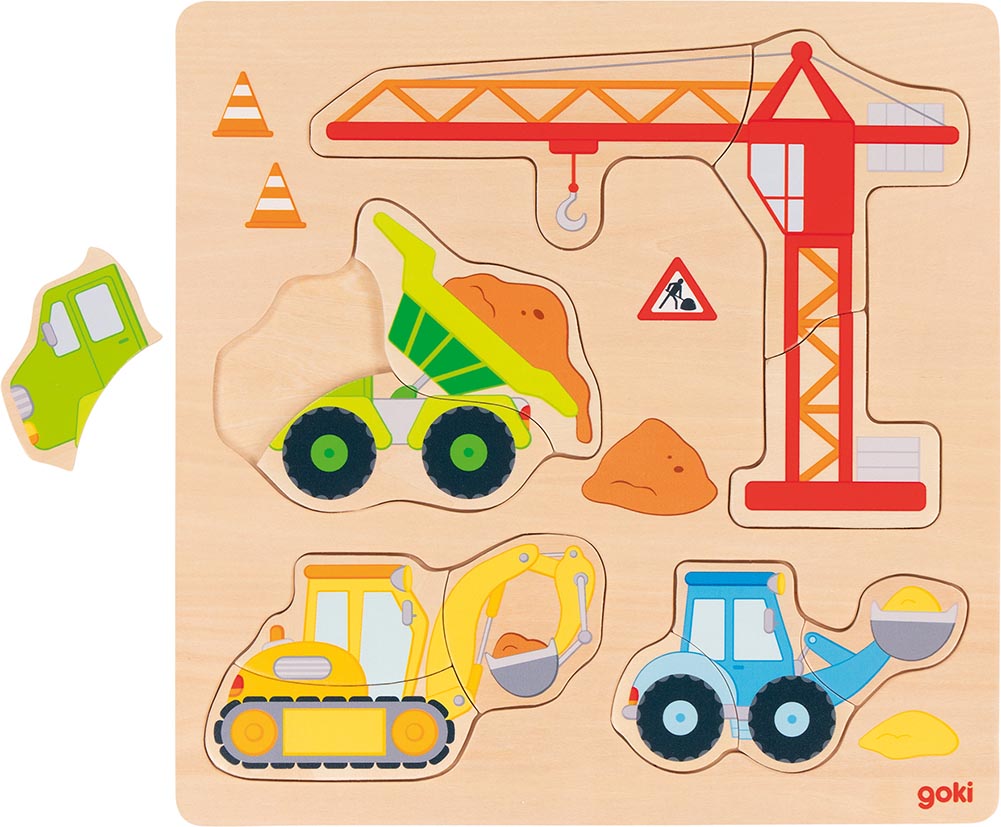 Image of Einlegepuzzle Baufahrzeuge