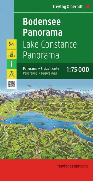 freytag & berndt Straßenkarte Bodensee Panorama 1:75.000