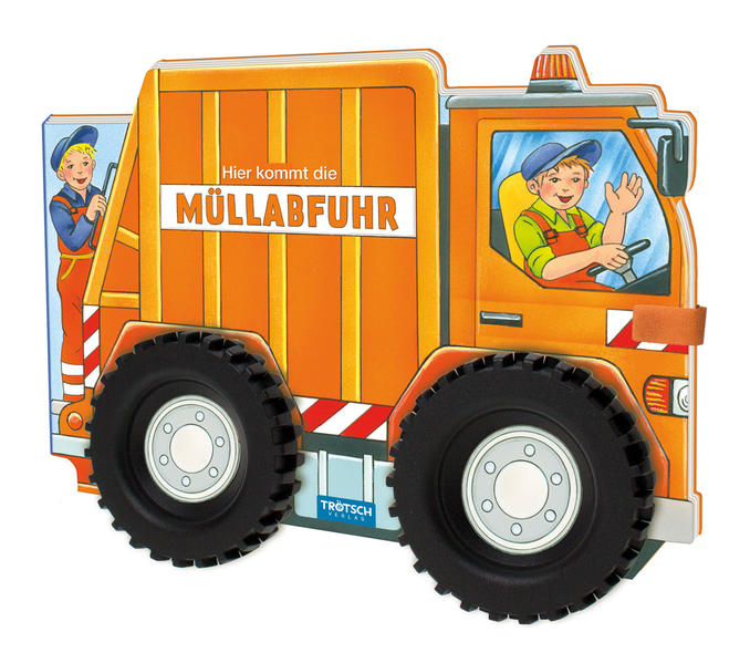 Image of Trötsch Pappenbuch mit Rädern Müllauto Hier kommt die Müllabfuhr
