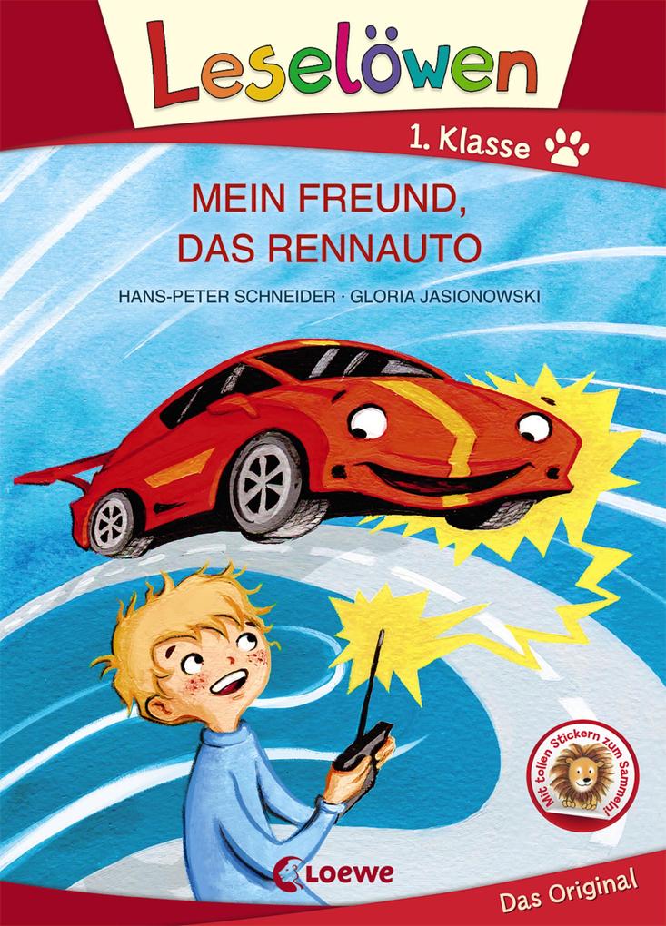 Image of Leselöwen 1. Klasse - Mein Freund das Rennauto (Großbuchstabenausgabe)