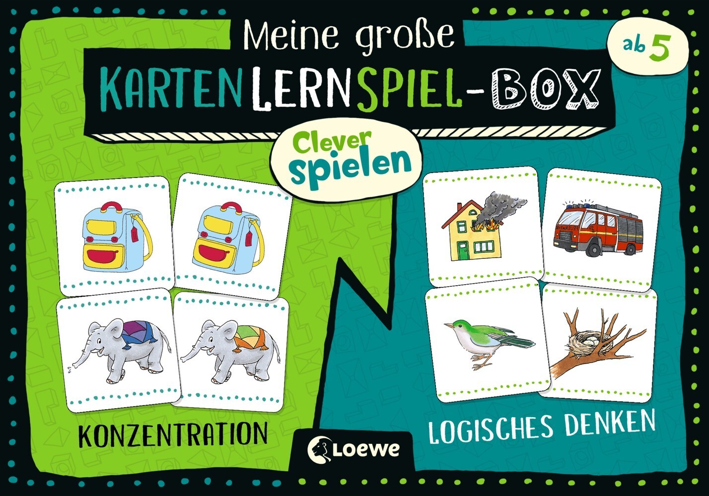 Image of Clever spielen - Meine große KartenLernSpiel-Box - Konzentration/Logisches Denken