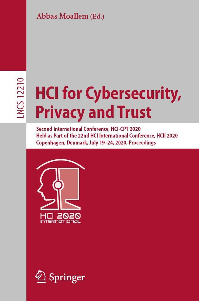 HCI for Cybersecurity Privacy and Trust