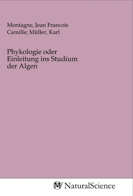 Image of Phykologie oder Einleitung ins Studium der Algen