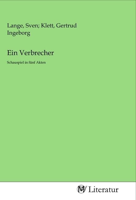 Image of Ein Verbrecher