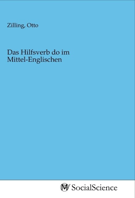 Image of Das Hilfsverb do im Mittel-Englischen