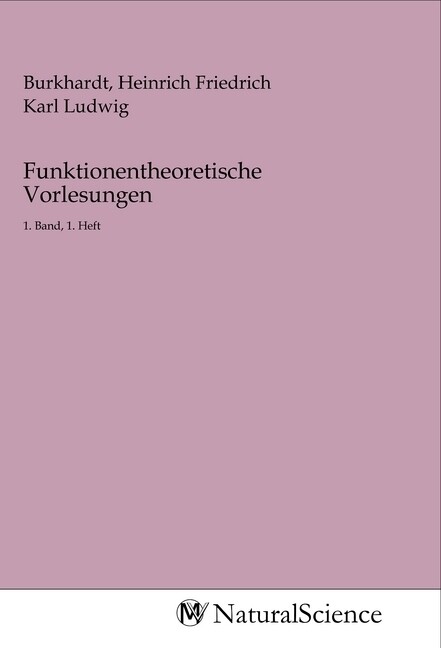 Image of Funktionentheoretische Vorlesungen