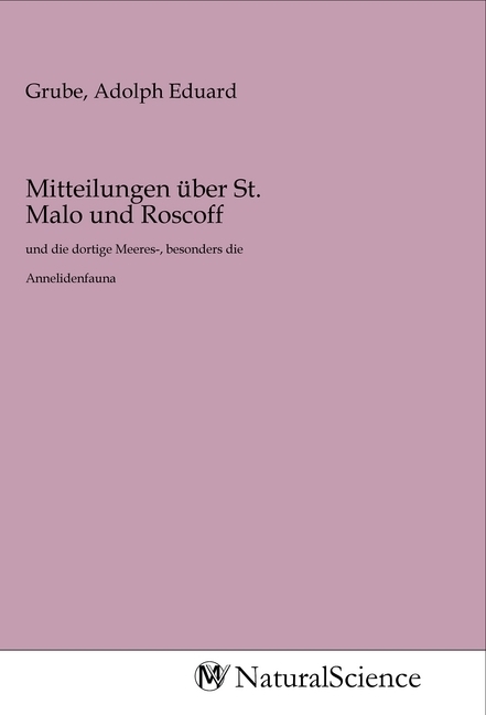 Image of Mitteilungen über St. Malo und Roscoff