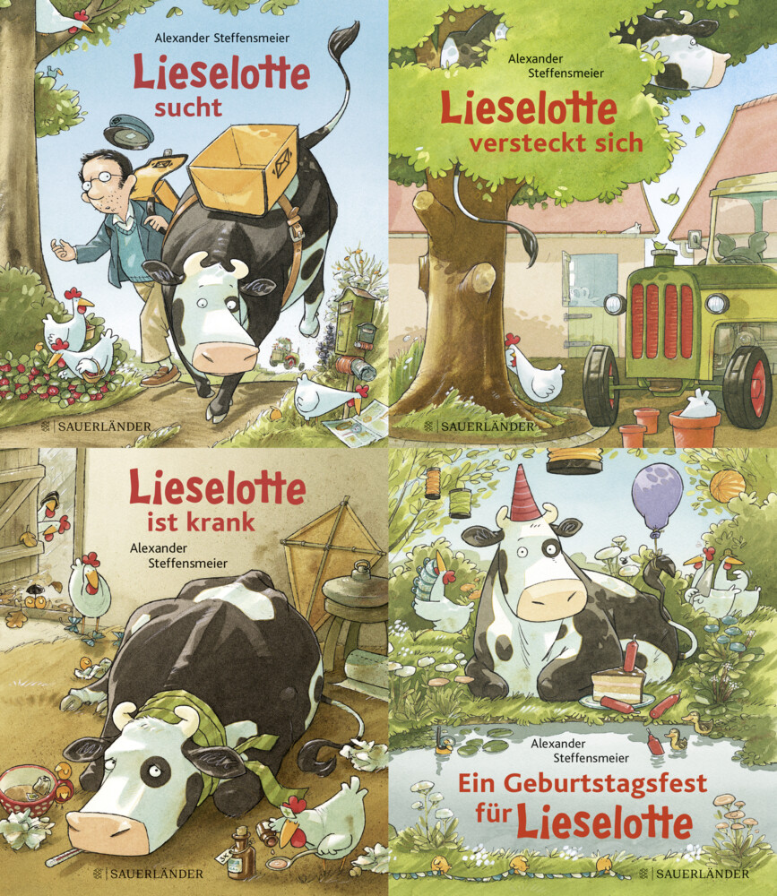 Image of Lieselotte Minibroschur 4er-Set