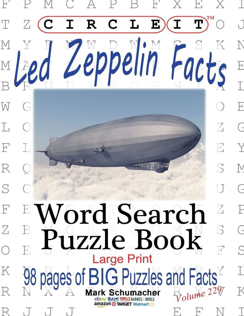 Circle It Led Zeppelin Facts Word Search Puzzle Book