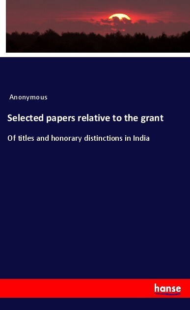 Selected papers relative to the grant