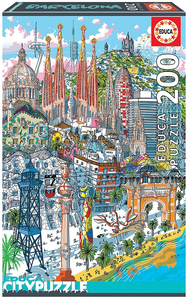 Image of Educa - Barcelona 200 Teile City Puzzle