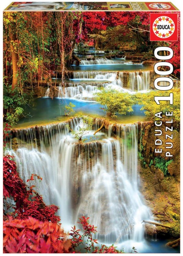 Image of Educa - Wasserfall im Wald 1000 Teile Puzzle
