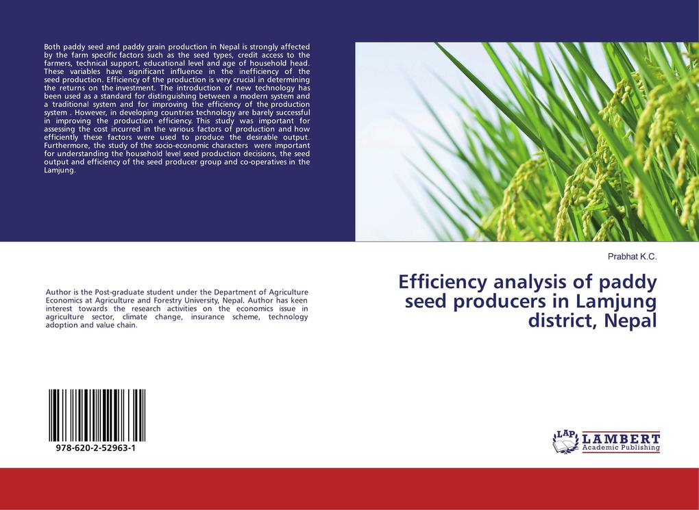 Efficiency analysis of paddy seed producers in Lamjung district Nepal
