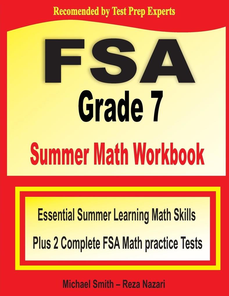 FSA Grade 7 Summer Math Workbook
