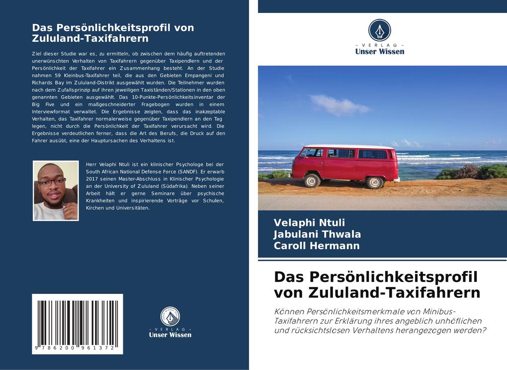 Das Persönlichkeitsprofil von Zululand-Taxifahrern