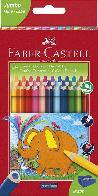Faber-Castell Buntstift dreikant Jumbo 5.4mm 24er Karton