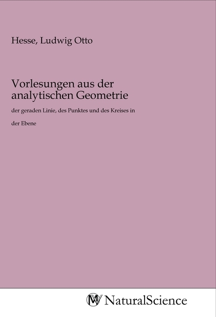 Image of Vorlesungen aus der analytischen Geometrie