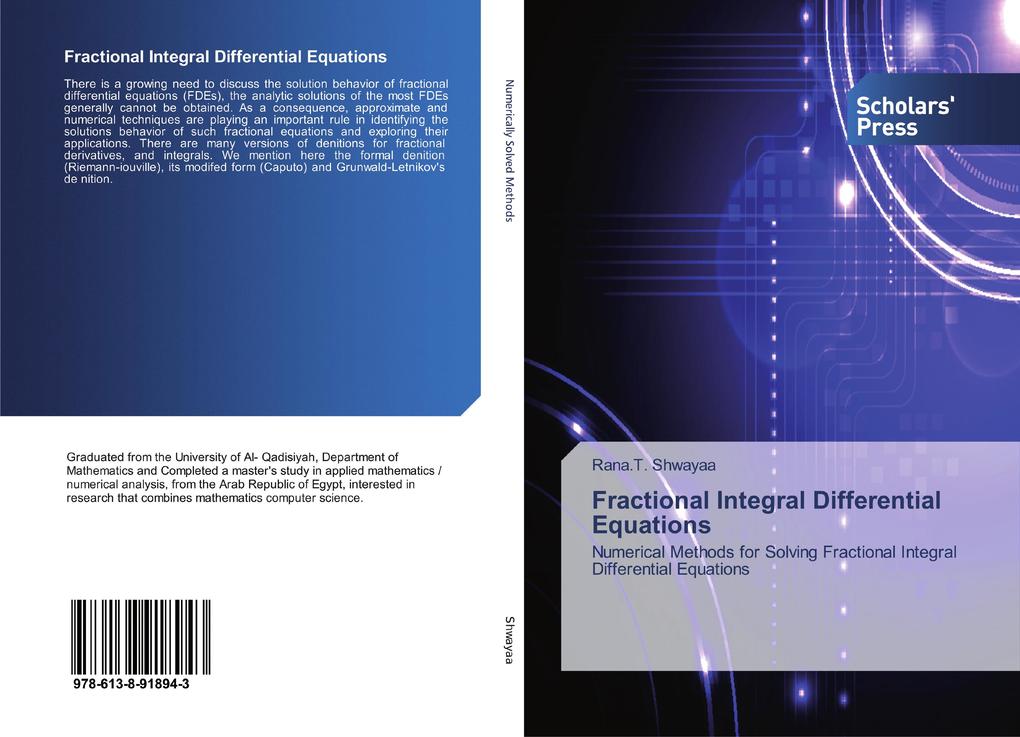 Fractional Integral Differential Equations