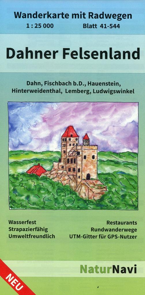 Dahner Felsenland Blatt 41-544 1 : 25 000