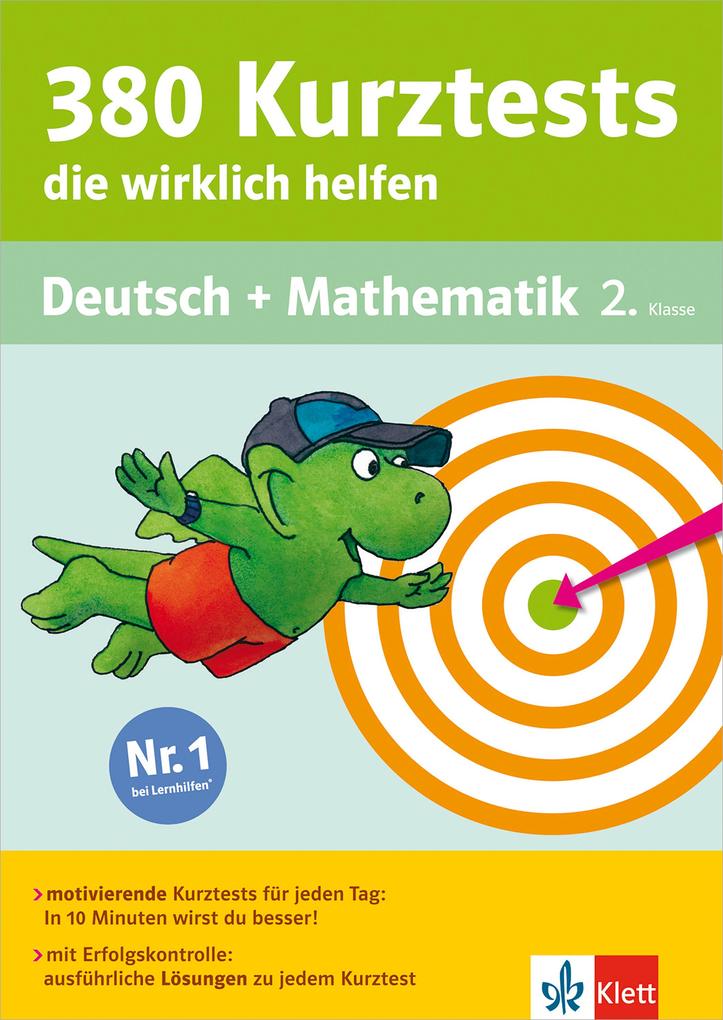 Klett 380 Kurztests die wirklich helfen - Deutsch und Mathematik 2. Klasse