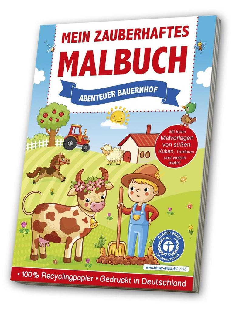 Image of Mein Zauberhaftes Malbuch - Abenteuer Bauernhof, Kartoniert (TB)