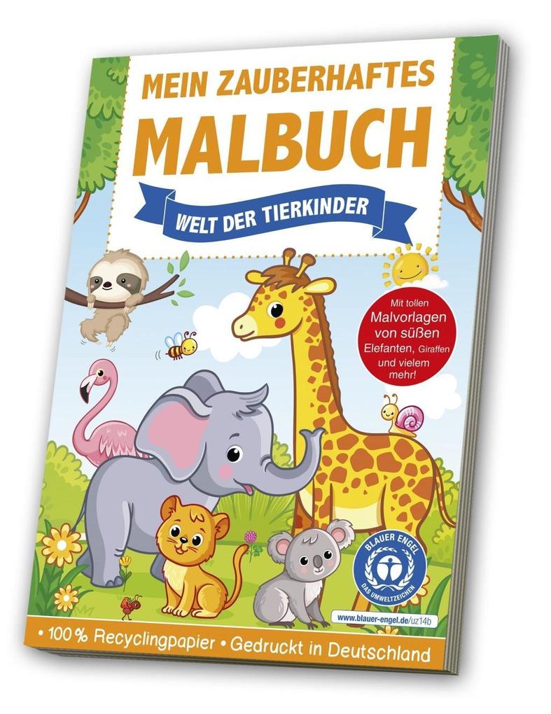 Image of Mein Zauberhaftes Malbuch - Welt Der Tierkinder, Kartoniert (TB)