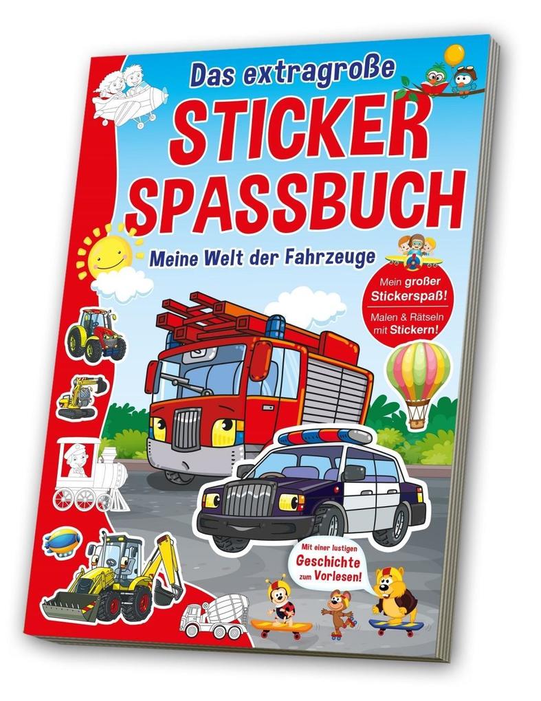 Image of Das Extragroße Stickerspaßbuch - Meine Welt Der Fahrzeuge, Kartoniert (TB)