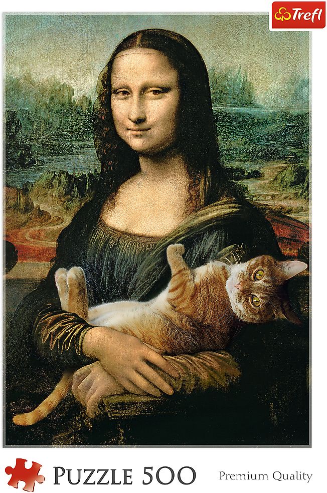 Trefl - Puzzle - Mona Lisa und Katze 500 Teile